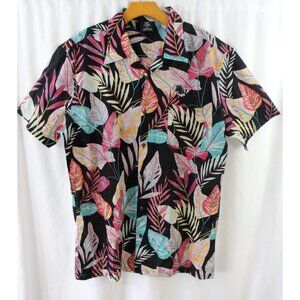 NWT DC Classic Mens‎ Multicolor Tropical Floral Las Vegas Button Up XL
